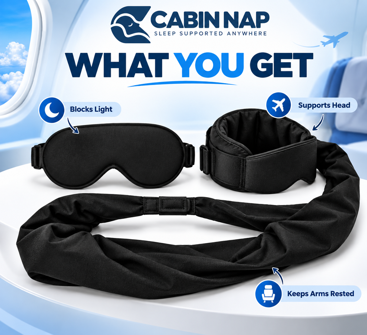 NapCabin™ 3-in-1 Travel Sleep Wrap